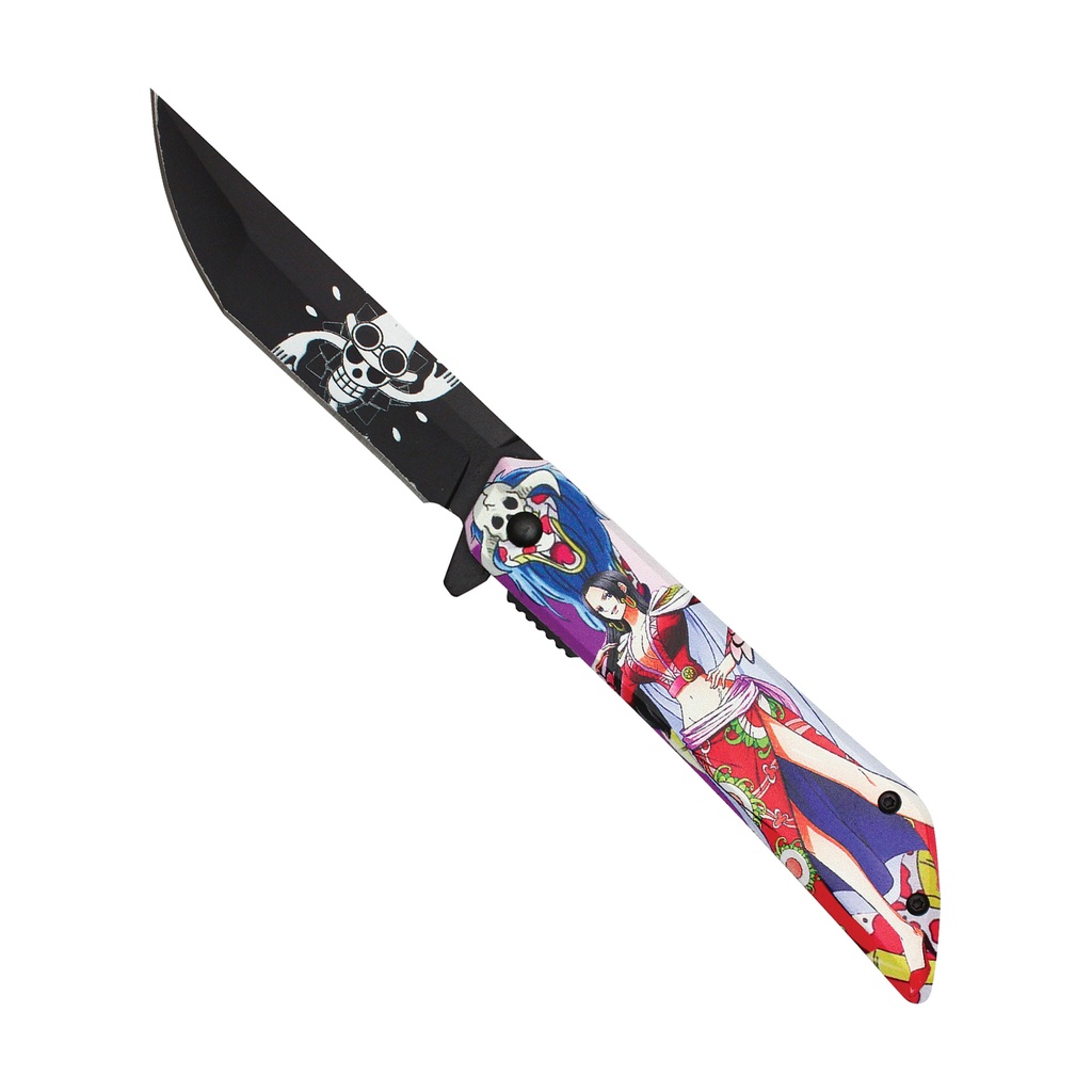 SAMPLE - Viper Empress Anime Assisted Opening Pocket Knife - Black Graphic Steel