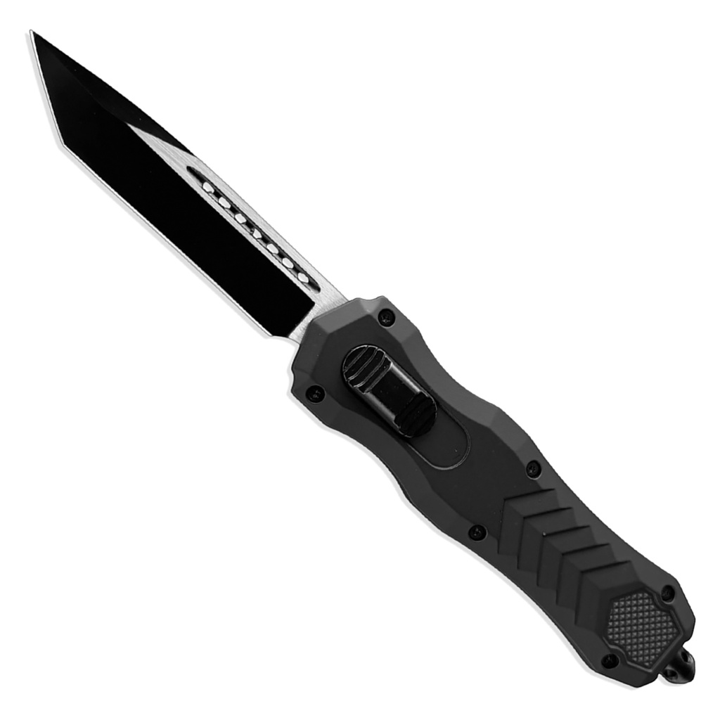 Blackline Breach Tactical OTF Knife - Midnight Black