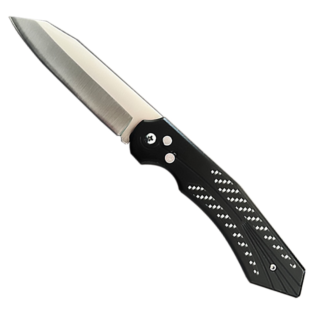 SleekStreak Fast-Deploy Automatic Knife - Black Aluminum
