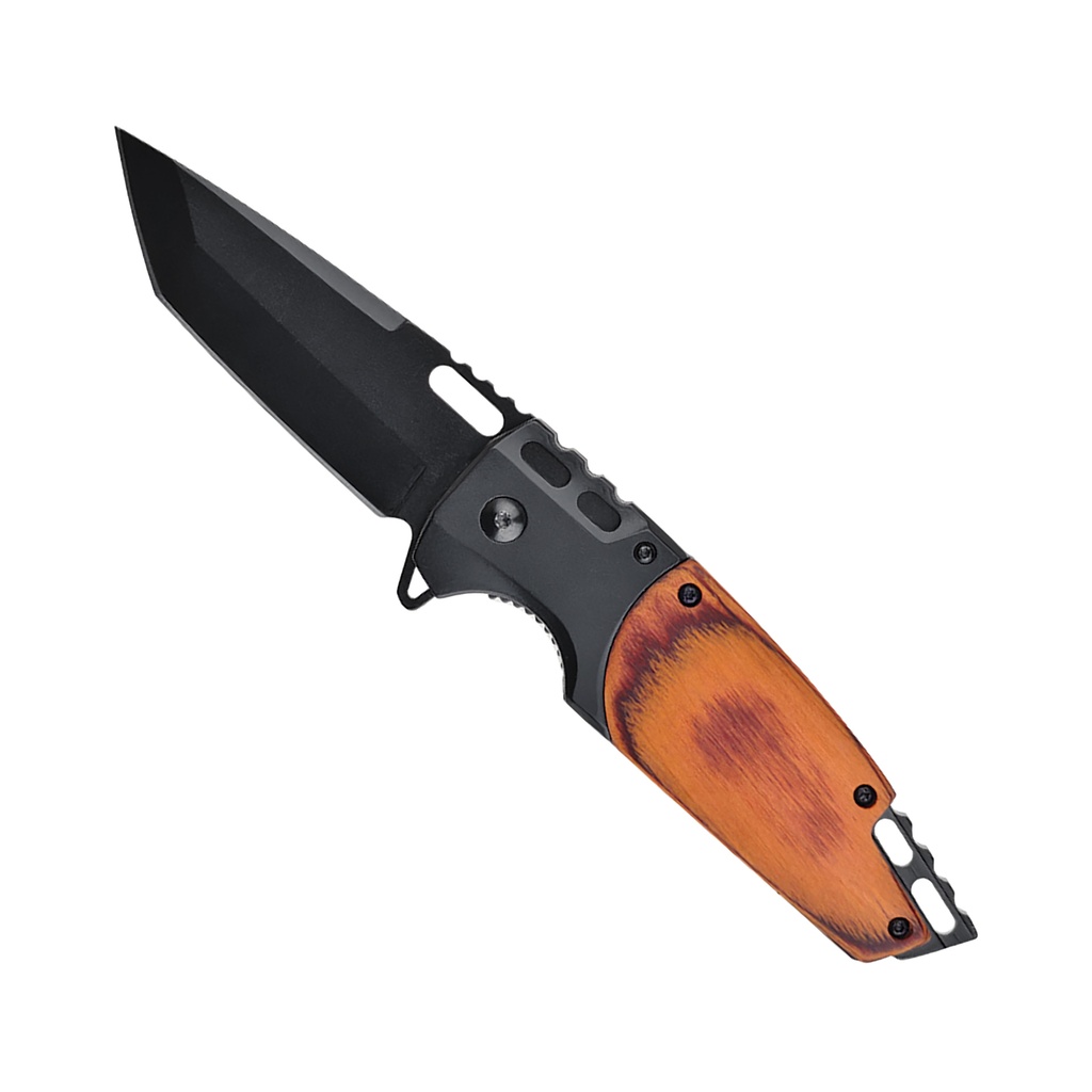 Timber Fang Quick-Assist Tanto Knife - Wood-Grain