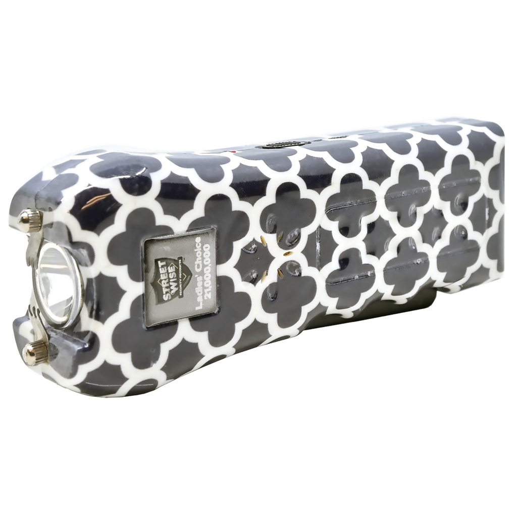 Quatrefoil Sentinel Women's Stun Gun - Navy Quatrefoil