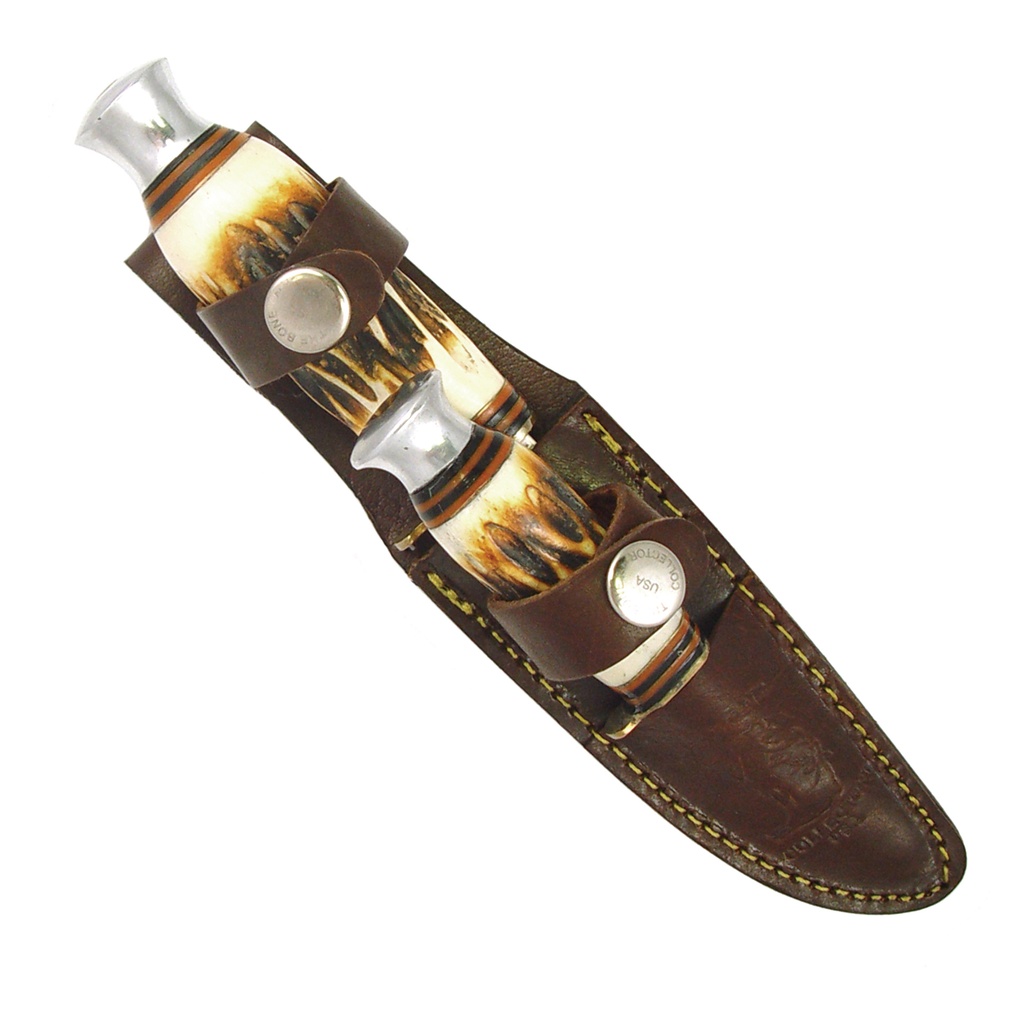 Heritage Edge Dual-Size Fixed Blade Set - Bone Handle