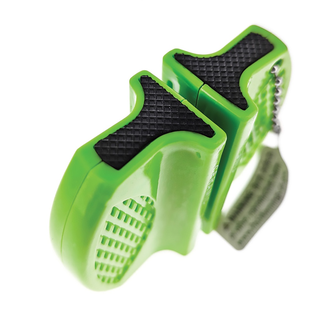 TrailEdge High-Visibility Pocket Knife Sharpener - Orange Rubber