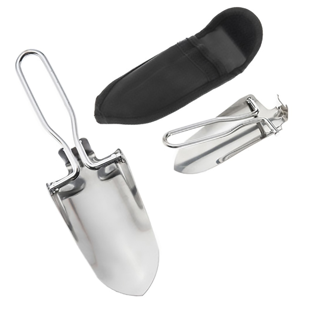 Trailfold Pocket-Ready Folding Trowel - Stainless Steel