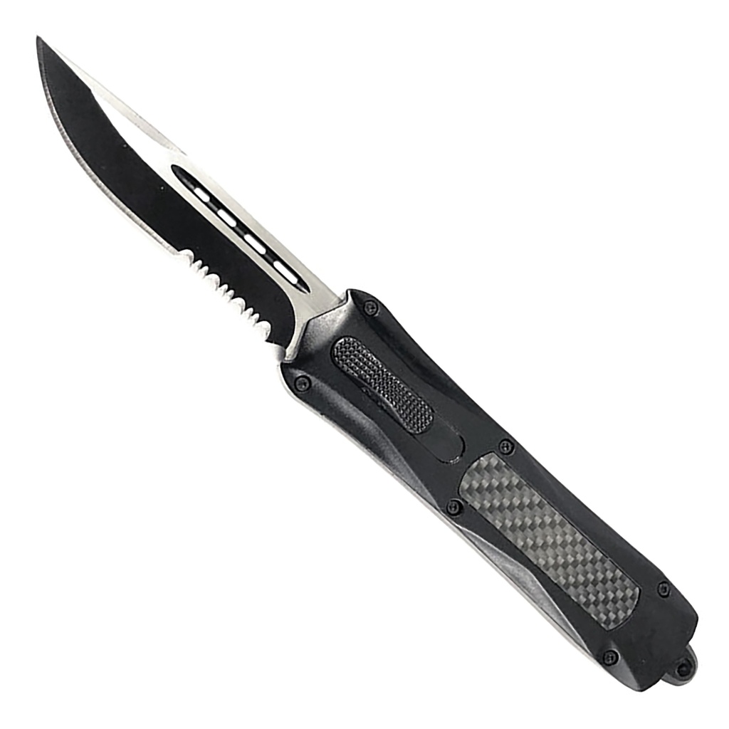 Carbon Weave Front-Button OTF Automatic Knife - Carbon Fiber