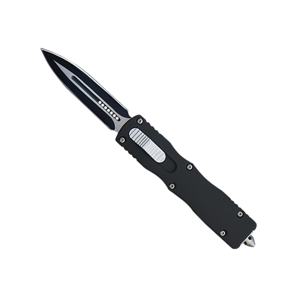 Stealth Front-Switch Rapid-Deploy OTF Knife - Midnight Black