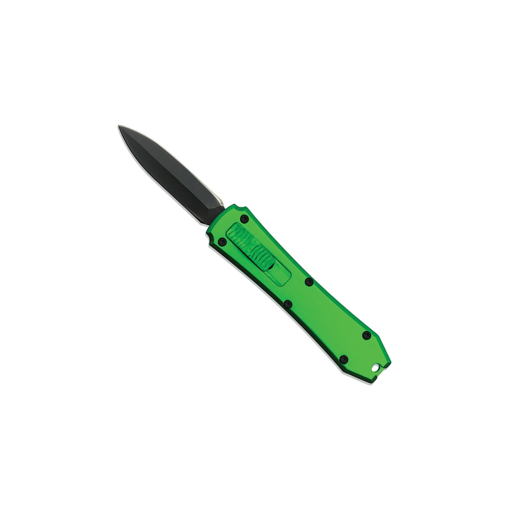 Switch-Top Micro Quick-Deploy OTF Knife - Green Aluminum