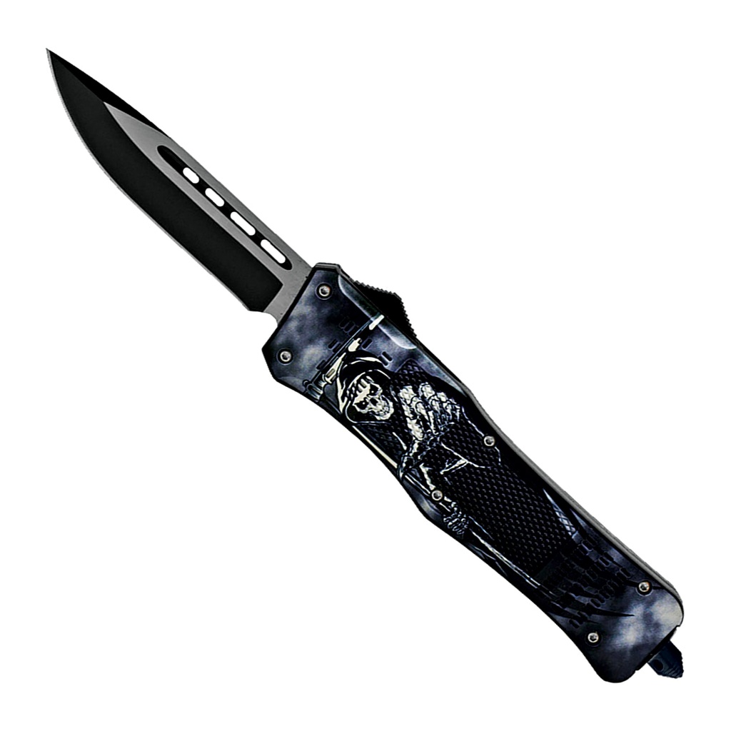 Shadow Reaper Fast-Strike OTF Knife - Midnight Black