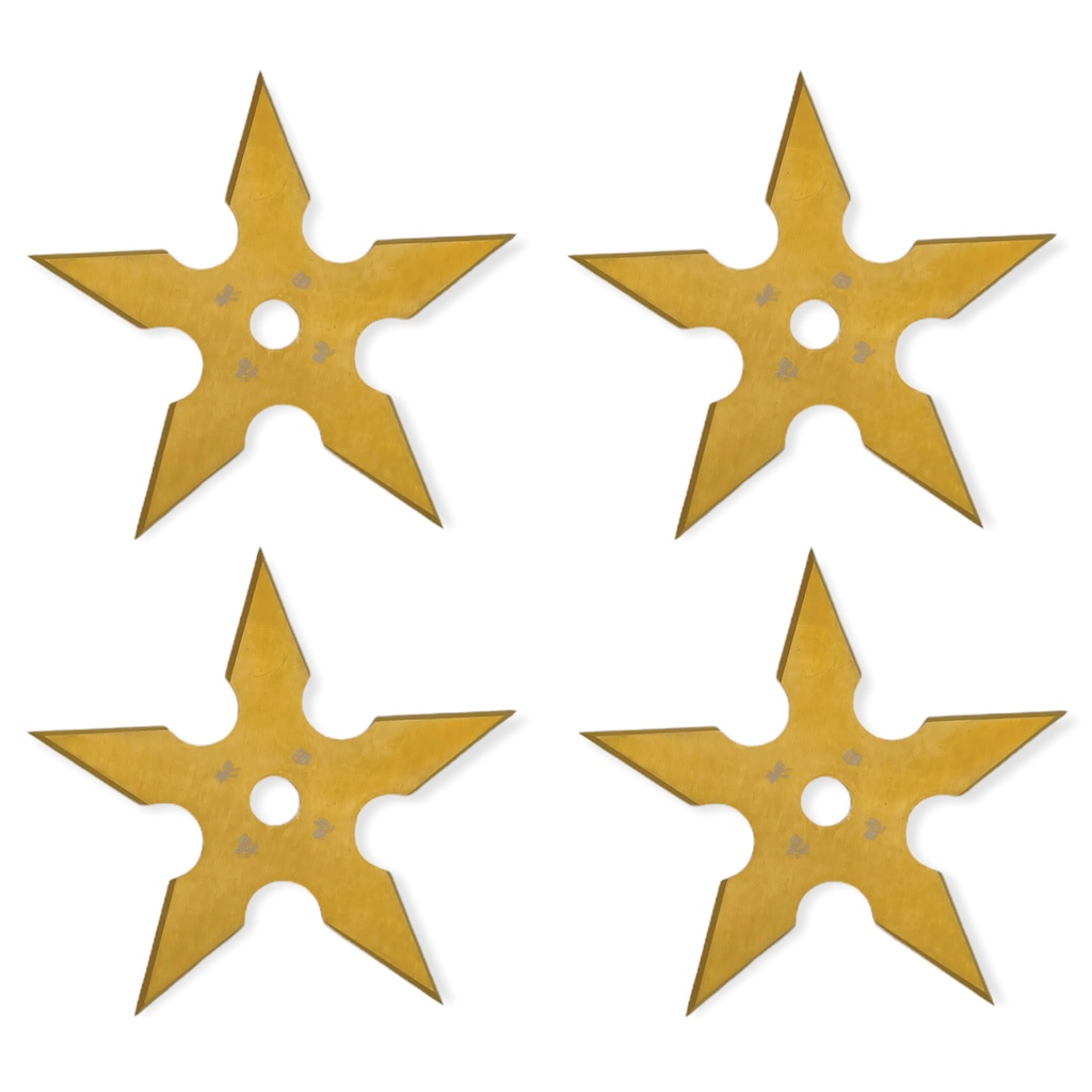 Sunburst Balance Throwing Stars Set - Gold