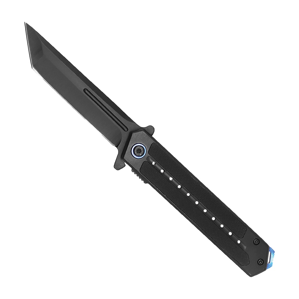 Stealth Contrast Quick-Deploy Spring Assisted Knife - G10 Black