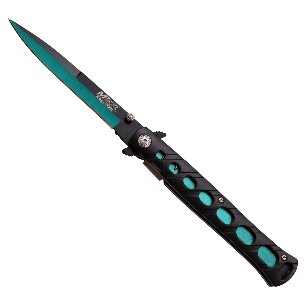 Shadowline Dual-Tone Tactical Assisted Knife - Black & Teal