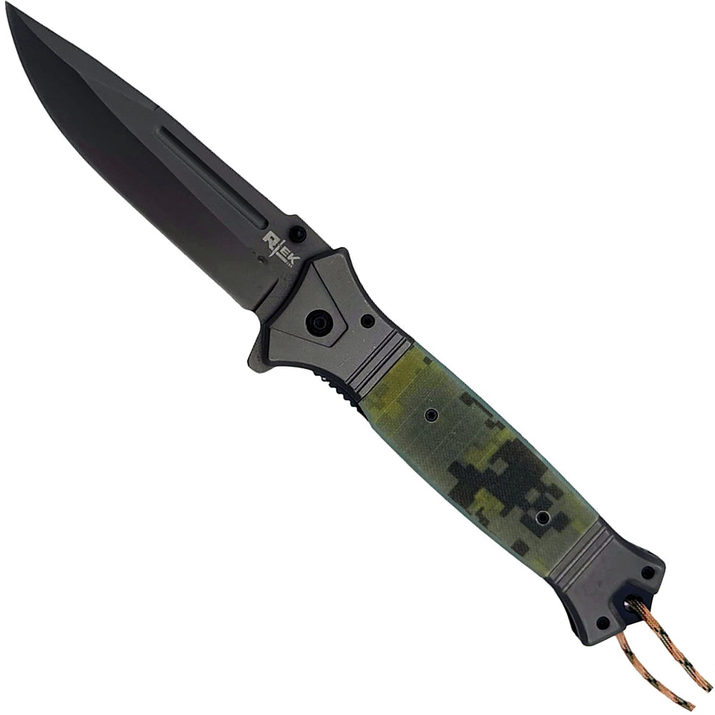 Camo Outrider Jumbo Assist Folding Knife - G10 Camo