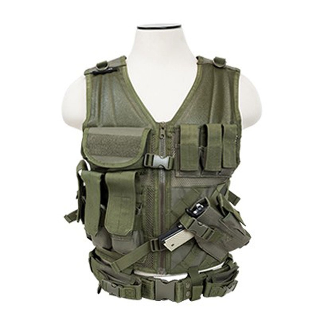 Mission-Ready Expandable Tactical Vest Rig - OD Green