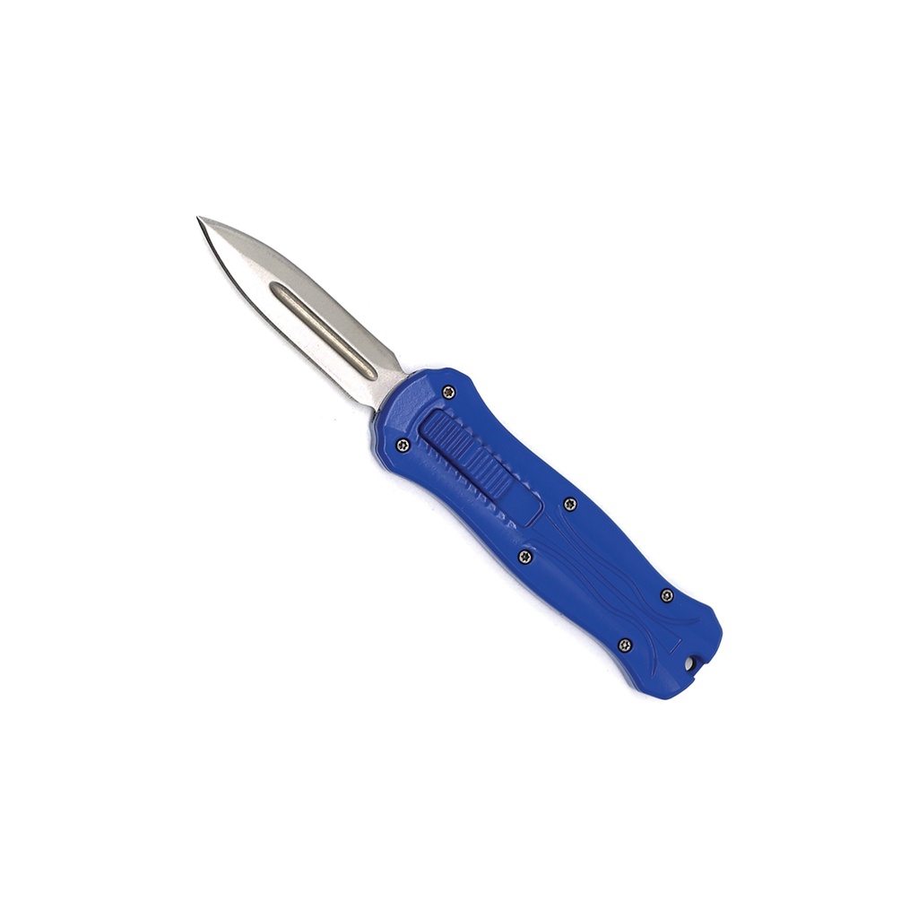 Skyline Control California Legal OTF Knife - Blue Aluminum