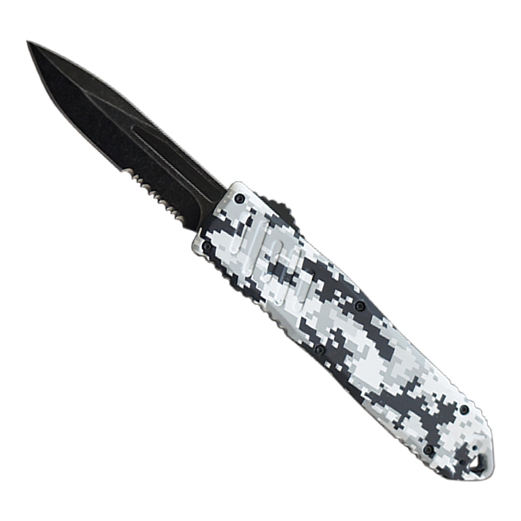 Winter Ghost Rapid-Deploy OTF Knife - Digital Camo