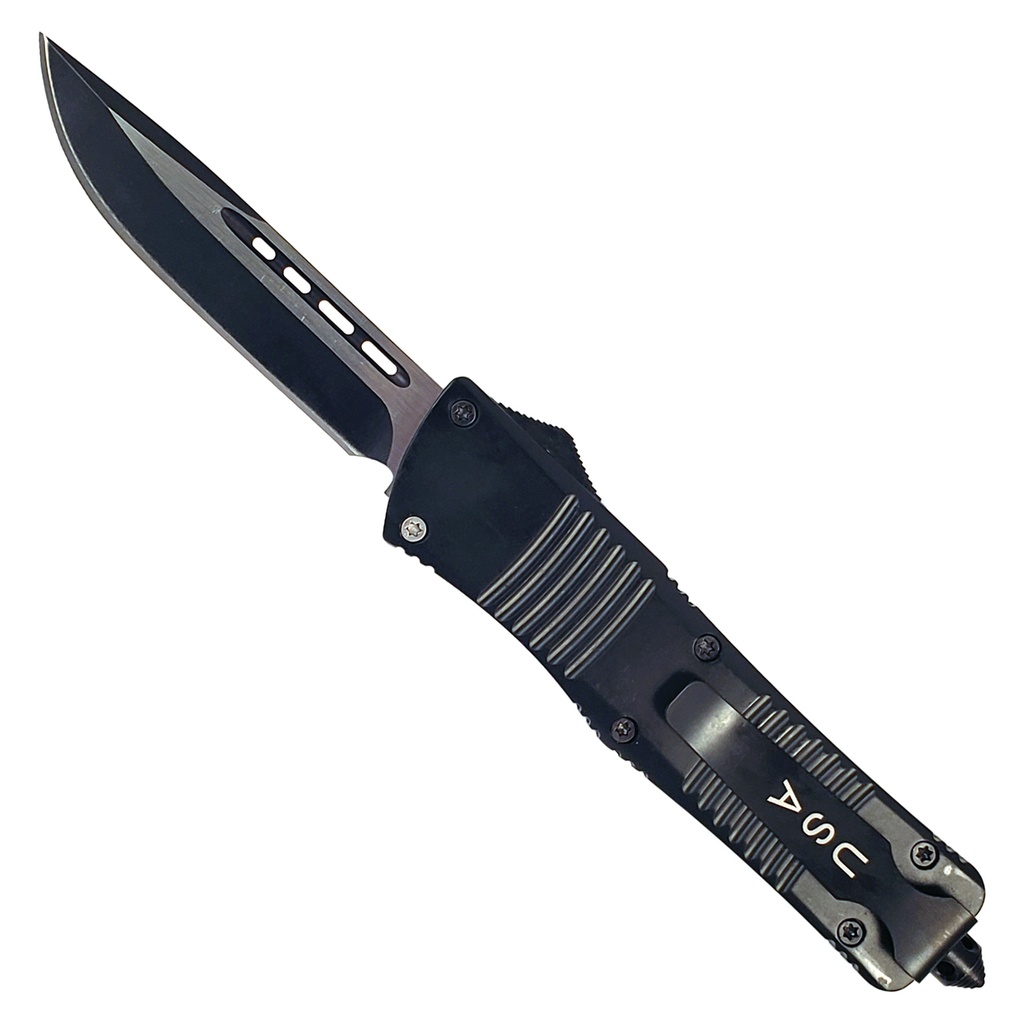 Battle-Line Authority Destroyer OTF Knife - Black Aluminum
