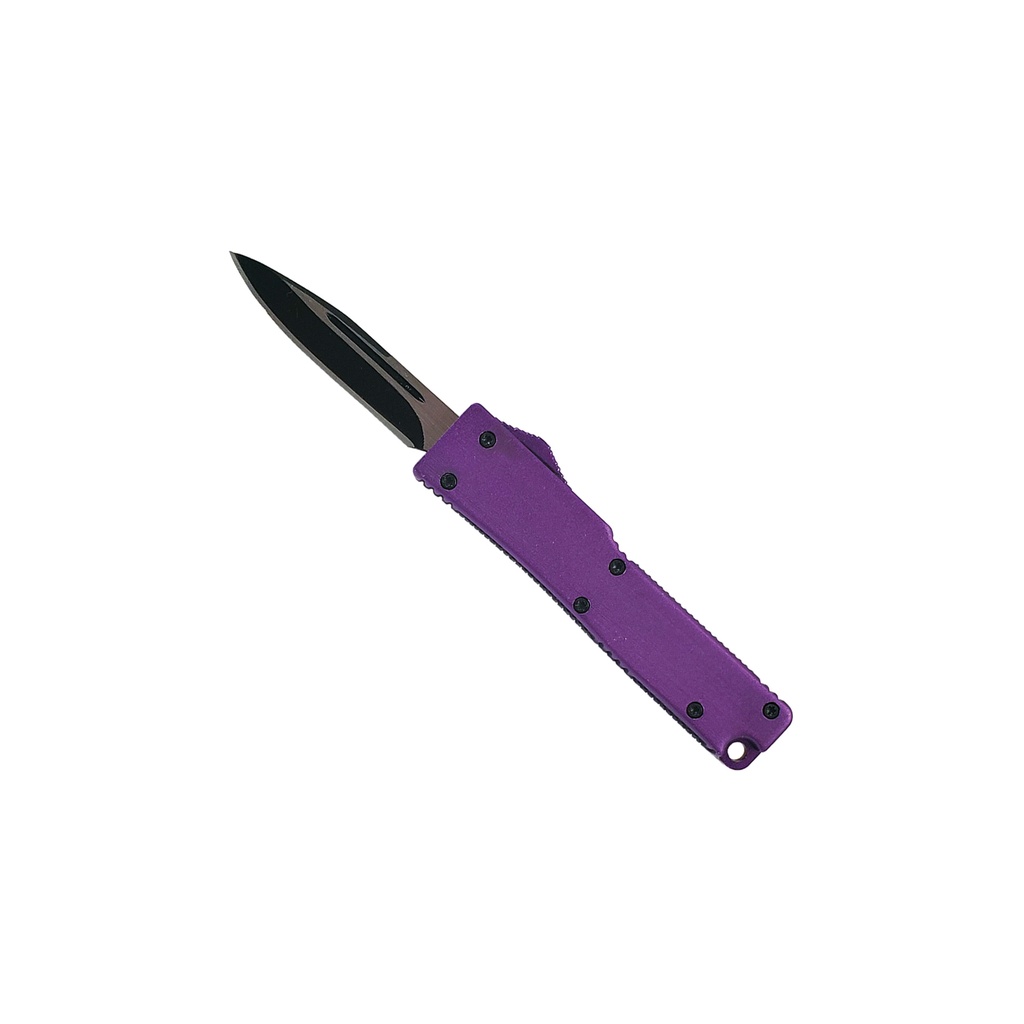 Urban Pulse Front-Button OTF Automatic Knife - Purple Aluminum
