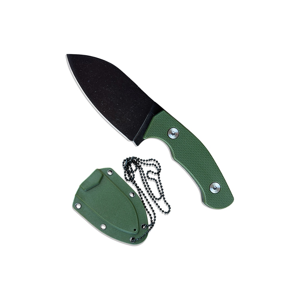Silent Sentinel Compact Neck Knife - OD Green