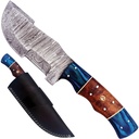 SAMPLE -Stormgrain River-Edge Full-Tang Hunting Knife - Blue Wood