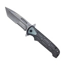 SAMPLE - Hex Stealth Quick-Deploy Spring Assisted Knife - Matte Black Aluminum