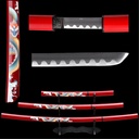 3Pcs Samurai sword set, Plastic scabbard