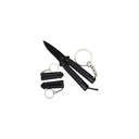 Shadow Flip Mini Butterfly Knife Keychain - Black