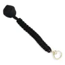 Shadow Knot Adjustable Safety Keychain - Black Paracord