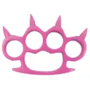 Rogue Rosé Statement Spiked Knuckle Duster - Pink Steel