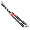 Flame-Edge Precision-Balanced Butterfly Knife - Matte Black
