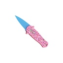 Sprinkle Snap California-Legal Automatic Knife - Pink Aluminum