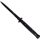 Midnight Godfather XL Rapid-Deploy Automatic Stiletto Knife - Black Wood