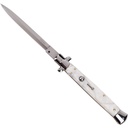 Marble Don XL Quick-Deploy Stiletto Switchblade - White Marble
