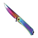 Spear Head Flash-Deploy Assisted Opening Knife - TiNi Rainbow