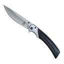 Azure Arc Quick-Deploy Spring Assisted Pocket Knife - Black Wood Steel
