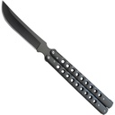 Stealth Zukuri Precision Butterfly Knife - Blackout Steel