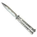 Skeleton Glide Precision Butterfly Knife - Silver