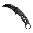 Shadow Talon Quick-Deploy Karambit Knife - Midnight Black