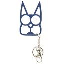 Feline Guard Palm-Anchor Self-Defense Keychain - Blue Steel