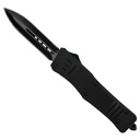 Grip-Grid Rapid-Deploy Double Edge OTF Knife - Matte Black