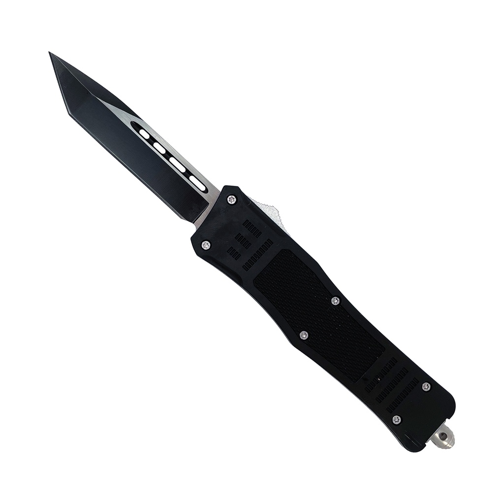 ShockLock Midline Tactical OTF Knife - Rubberized Black