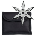 Celestial Six Balanced Throwing Star - Silver Steel