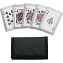 Royal Flush Spade-Edge Throwing Cards - Satin Steel