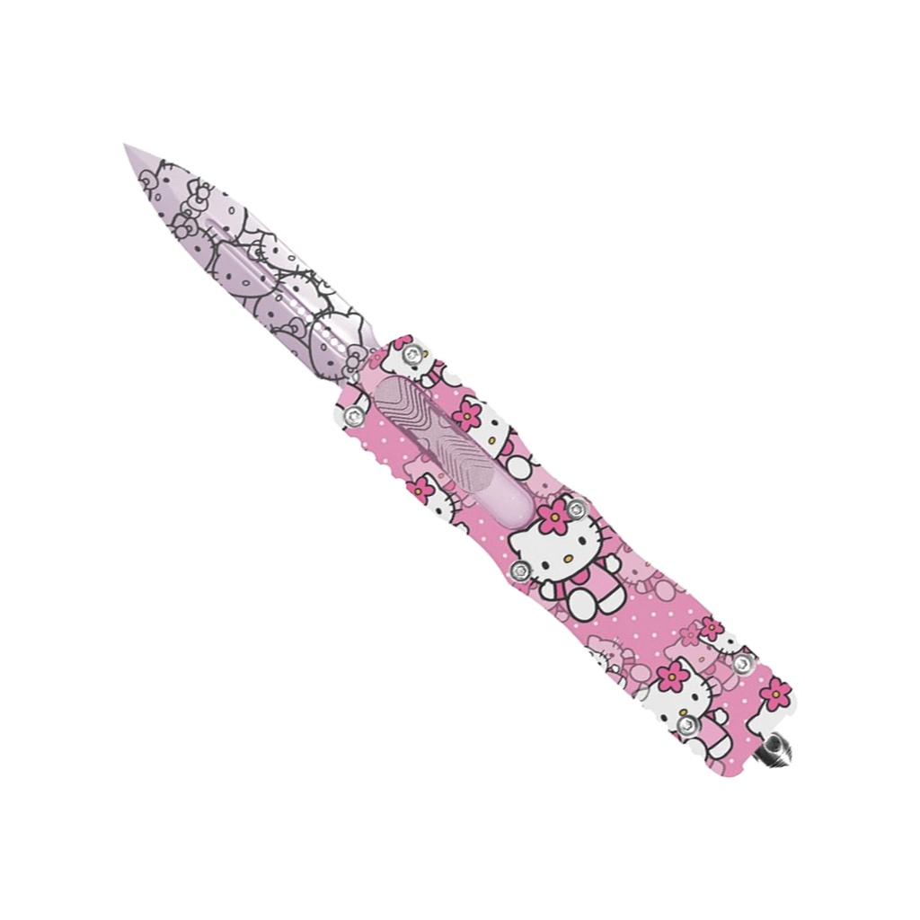 Kawaii Quick-Draw Front-Slide OTF Knife - Pink Hello Kitty