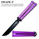 Stealth Orbit Ball-Bearing Butterfly Knife - Purple Aluminum