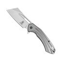 Silver Slash Quick-Deploy Pocket Cleaver - Polished Steel