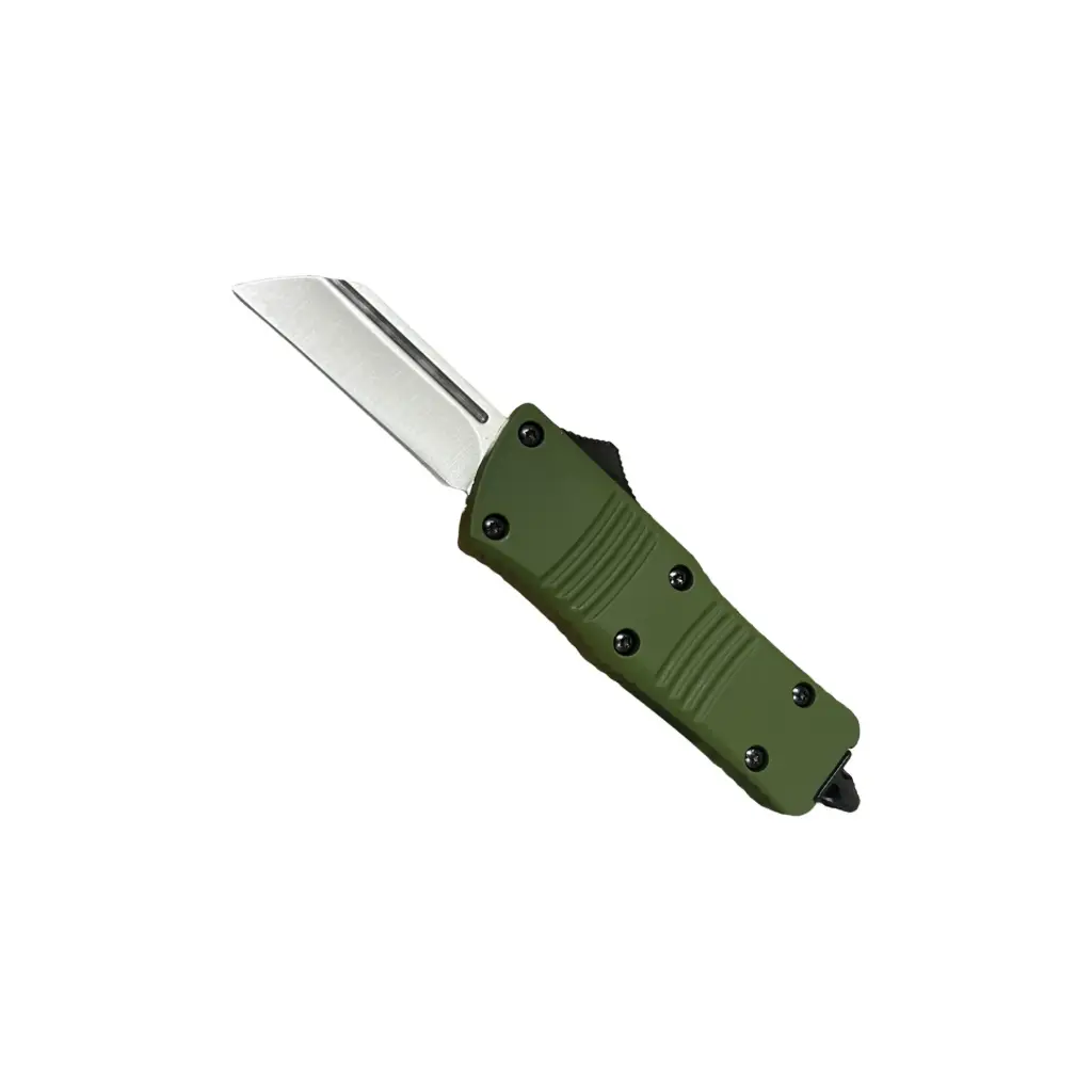 Field-Ribbed Rapid Deploy OTF Knife - OD Green