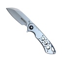 Orbital Aperture Quick-Deploy Spring-Assisted Pocket Knife - Lunar Silver