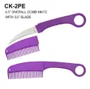 Undercover Ring-Guard Karambit Comb Knife - Purple