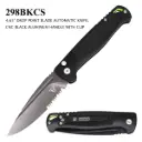 Signal-Lock Rapid Deploy Automatic Knife - Black Aluminum