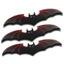 Night Wing Gothic Throwing Knife Set - Black and Red